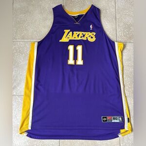 Vintage Nike Authentic Karl Malone Lakers Jersey #11 Purple Size 60 (4XL) NBA